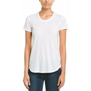 JAMES PERSE Women's WSVH3037CU Crewneck Tee Shirt Top White Sz 1